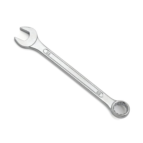 JF 108-R  - Combination Spanner Recessed Panel Chrome Plated Matt Finish Carbon Steel