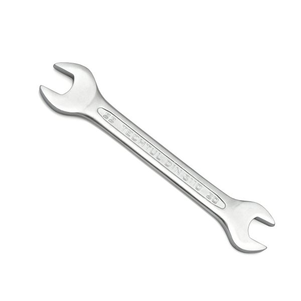 JF 117-P  - Double Open End Spanner Pressed Panel Chrome Plated Matt Finish / Satin Finish
