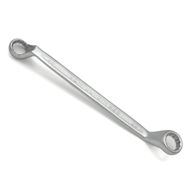 JF 124-P  Bi-Hexagonal Ring Spanner Pressed Panel Chrome Plated Matt Finish / Satin Finish