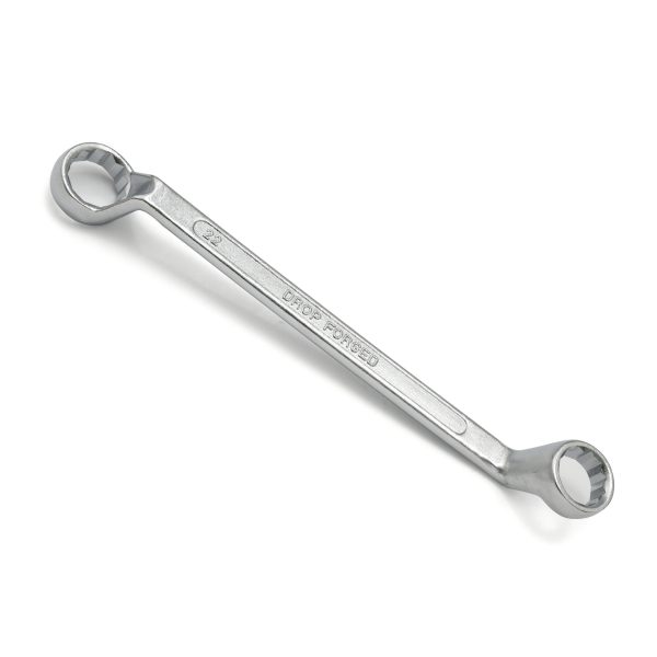 JF 126-R  - Bi- Hexagonal Ring Spanner Recessed Panel Chrome Plated Matt Finish Carbon Steel