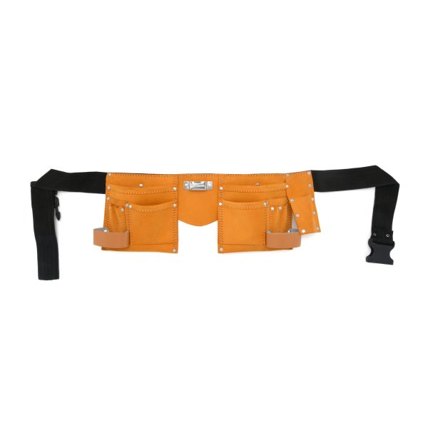 JF 901 11 Pockets Split Leather Carpenter Apron Economy